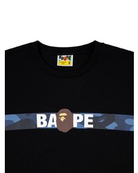 T-shirt girocollo stampata nera di A Bathing Ape