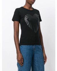 T-shirt girocollo stampata nera di Comme Des Garcons Play