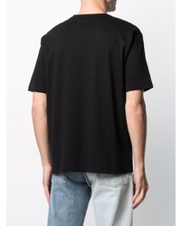 T-shirt girocollo stampata nera di Junya Watanabe MAN