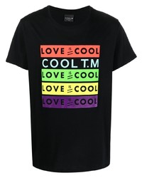 T-shirt girocollo stampata nera di COOL T.M