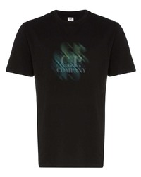 T-shirt girocollo stampata nera di CP Company