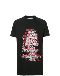 T-shirt girocollo stampata nera di Cédric Charlier