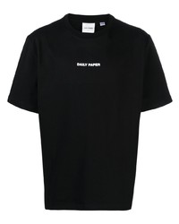 T-shirt girocollo stampata nera di Daily Paper