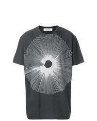 T-shirt girocollo stampata nera di Damir Doma