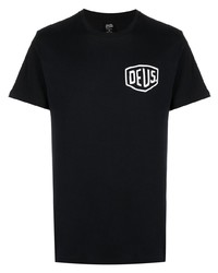 T-shirt girocollo stampata nera di Deus Ex Machina