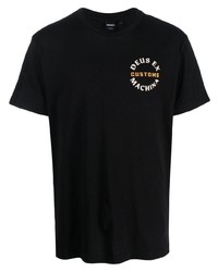 T-shirt girocollo stampata nera di Deus Ex Machina