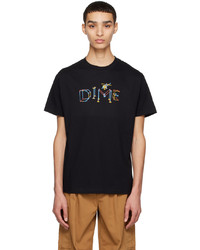 T-shirt girocollo stampata nera di Dime