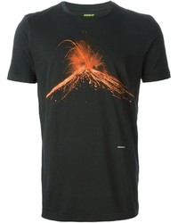 T-shirt girocollo stampata nera di Dondup