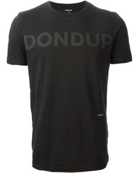 T-shirt girocollo stampata nera di Dondup