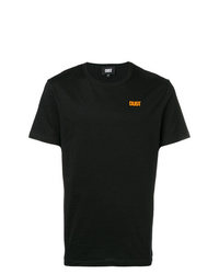 T-shirt girocollo stampata nera di Dust