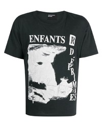 T-shirt girocollo stampata nera di Enfants Riches Deprimes