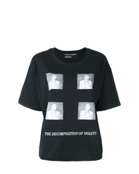 T-shirt girocollo stampata nera di Enfants Riches Deprimes