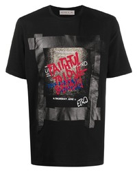 T-shirt girocollo stampata nera di Etro