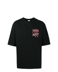 T-shirt girocollo stampata nera di Ex Infinitas