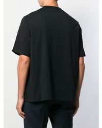 T-shirt girocollo stampata nera di Marcelo Burlon County of Milan