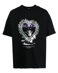 T-shirt girocollo stampata nera di FIVE CM