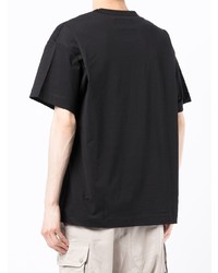 T-shirt girocollo stampata nera di Fumito Ganryu