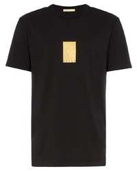 T-shirt girocollo stampata nera di FUTU