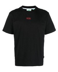 T-shirt girocollo stampata nera di Gcds