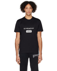 T-shirt girocollo stampata nera di Givenchy