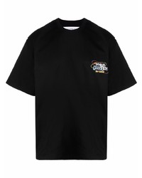 T-shirt girocollo stampata nera di goodboy