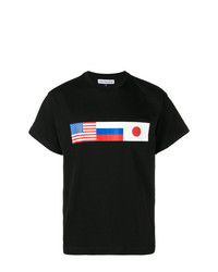 T-shirt girocollo stampata nera di Gosha Rubchinskiy