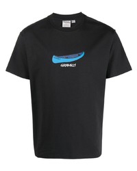 T-shirt girocollo stampata nera di Gramicci