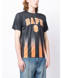 T-shirt girocollo stampata nera di A Bathing Ape