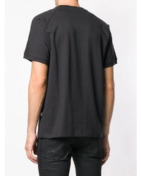 T-shirt girocollo stampata nera di Cavalli Class