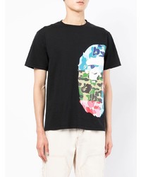 T-shirt girocollo stampata nera di A Bathing Ape