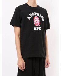 T-shirt girocollo stampata nera di A Bathing Ape