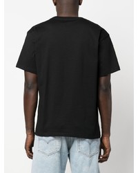 T-shirt girocollo stampata nera di PACCBET