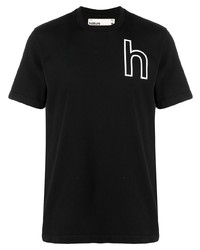 T-shirt girocollo stampata nera di Haikure