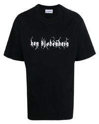 T-shirt girocollo stampata nera di Han Kjobenhavn