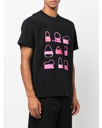 T-shirt girocollo stampata nera di Jacquemus