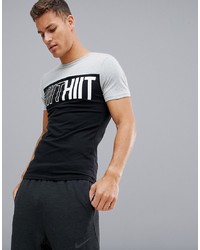 T-shirt girocollo stampata nera di HIIT