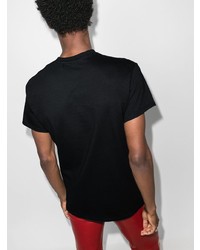 T-shirt girocollo stampata nera di Mowalola