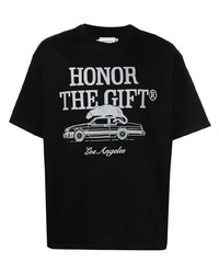 T-shirt girocollo stampata nera di HONOR THE GIFT