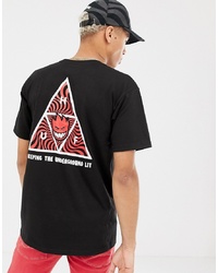 T-shirt girocollo stampata nera di HUF