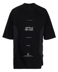 T-shirt girocollo stampata nera di ISO.POETISM