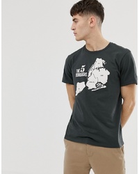 T-shirt girocollo stampata nera di J.Crew Mercantile