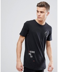 T-shirt girocollo stampata nera di Jack & Jones
