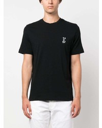 T-shirt girocollo stampata nera di Jacob Cohen