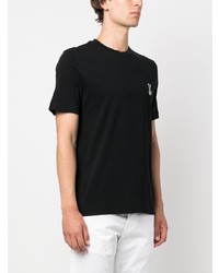 T-shirt girocollo stampata nera di Jacob Cohen