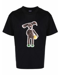 T-shirt girocollo stampata nera di Jacquemus