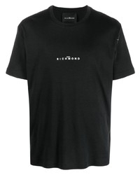 T-shirt girocollo stampata nera di John Richmond