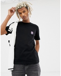 T-shirt girocollo stampata nera di K-Swiss