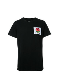 T-shirt girocollo stampata nera di Kent & Curwen