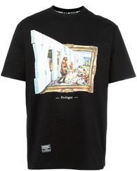 T-shirt girocollo stampata nera di Kokon To Zai