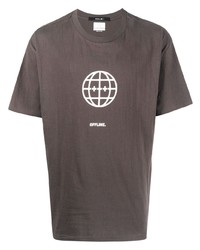 T-shirt girocollo stampata nera di Ksubi